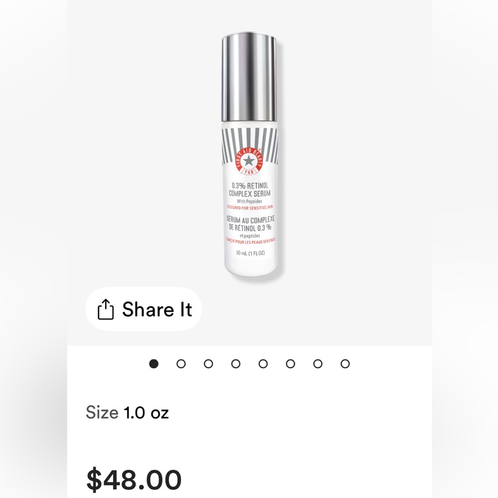 NIB First Aid Beauty Firming Cream and 0.3% Retinol Complex Serum Set - Picture 12 of 14